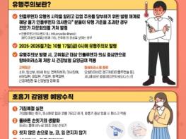 질병관리청, 2025-2026절기 인플루엔자 유행주의보 발령 기사 이미지