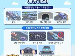 행정안전부, 겨울철 빙판길 교통사고에 주의하세요! 기사 이미지
