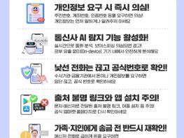 개인정보보호위원회, 보이스피싱 예방 스마트 안심 5계명 기사 이미지