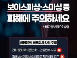 금융위원회, 금융권 개인정보 유출사고, 보이스피싱·스미싱 등 피해에 주의하세요 기사 이미지